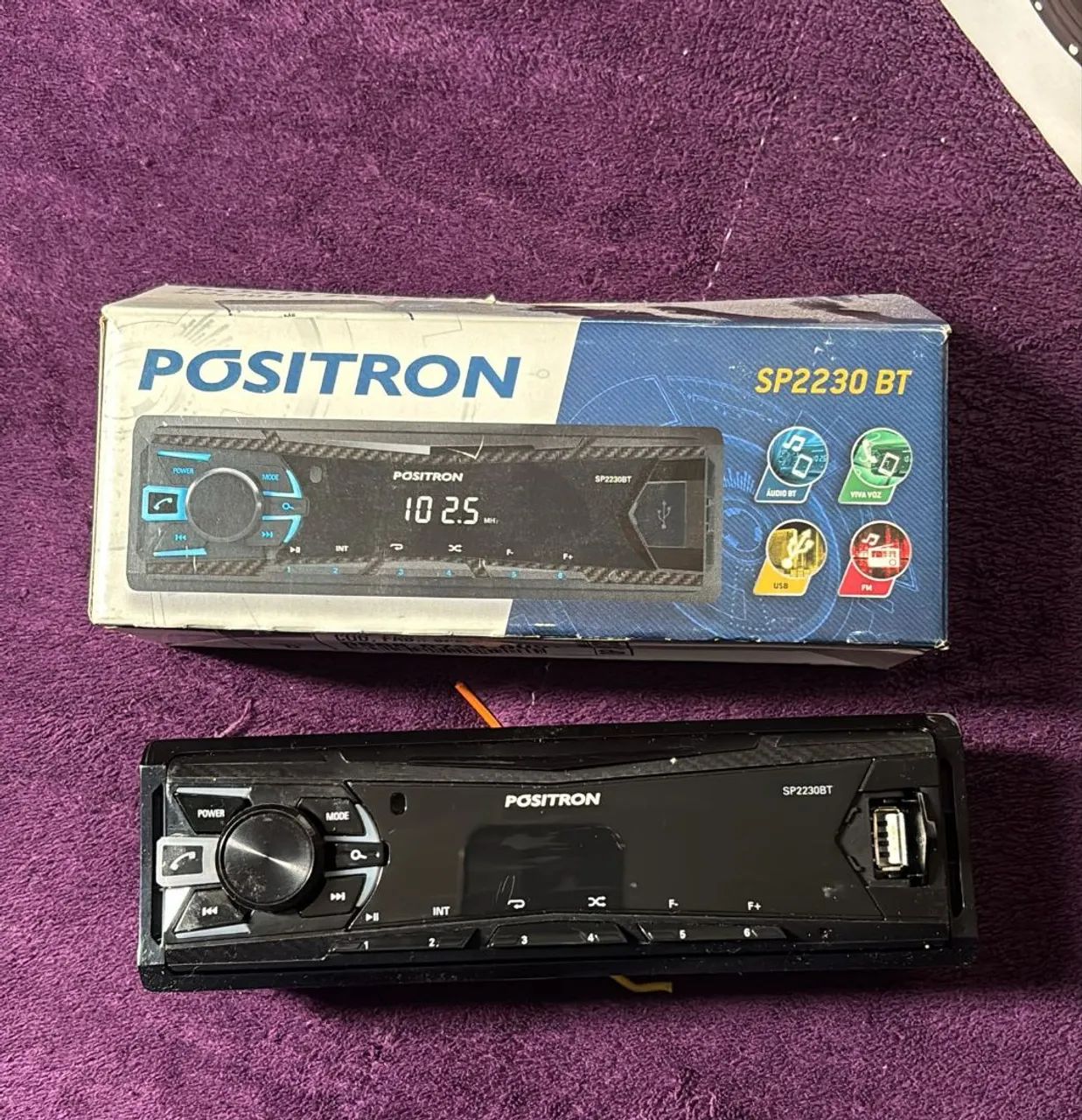  Radio MP3 player Positron Bluetooth com  par de autos falantes de 6"" jbl 80wts - Foto 3