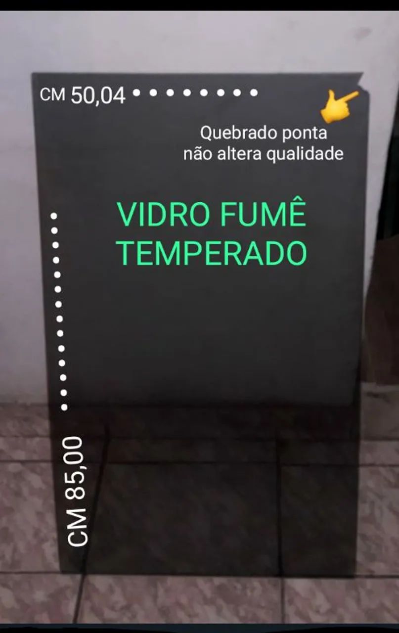 Vidro fumê temperado 