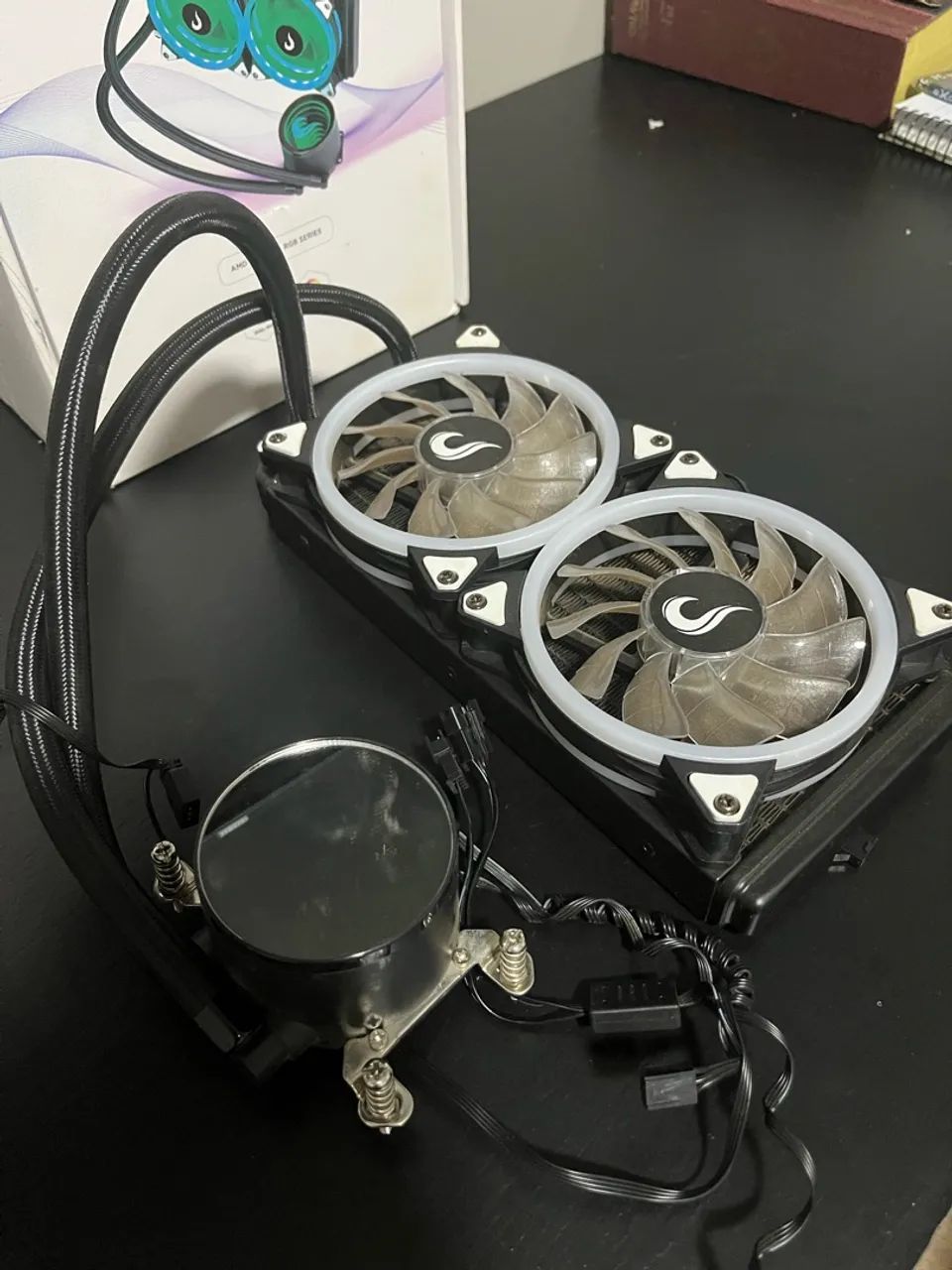 Water Cooler Rise Mode Black 240mm RGB (AMD / Intel) - Funcionando Perfeitamente - Foto 3