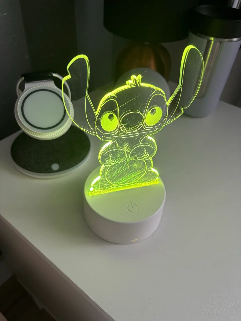 Abajur (luminária) led 3D Stitch com várias cores (segue brinde)! - Foto 6