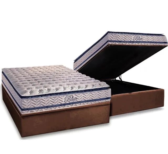 Conjunto Casal Prime Baú Marrom - Foto 2