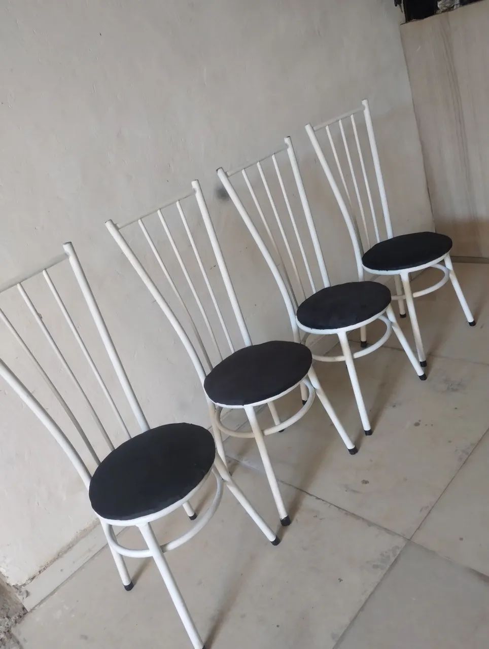 ENTREGO, conjunto de 4 cadeiras de aço  - Foto 4