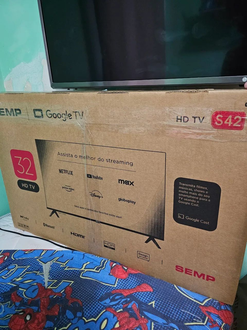 TV 32 polegadas nova lacrada, SEMP HD 42! - Foto 4