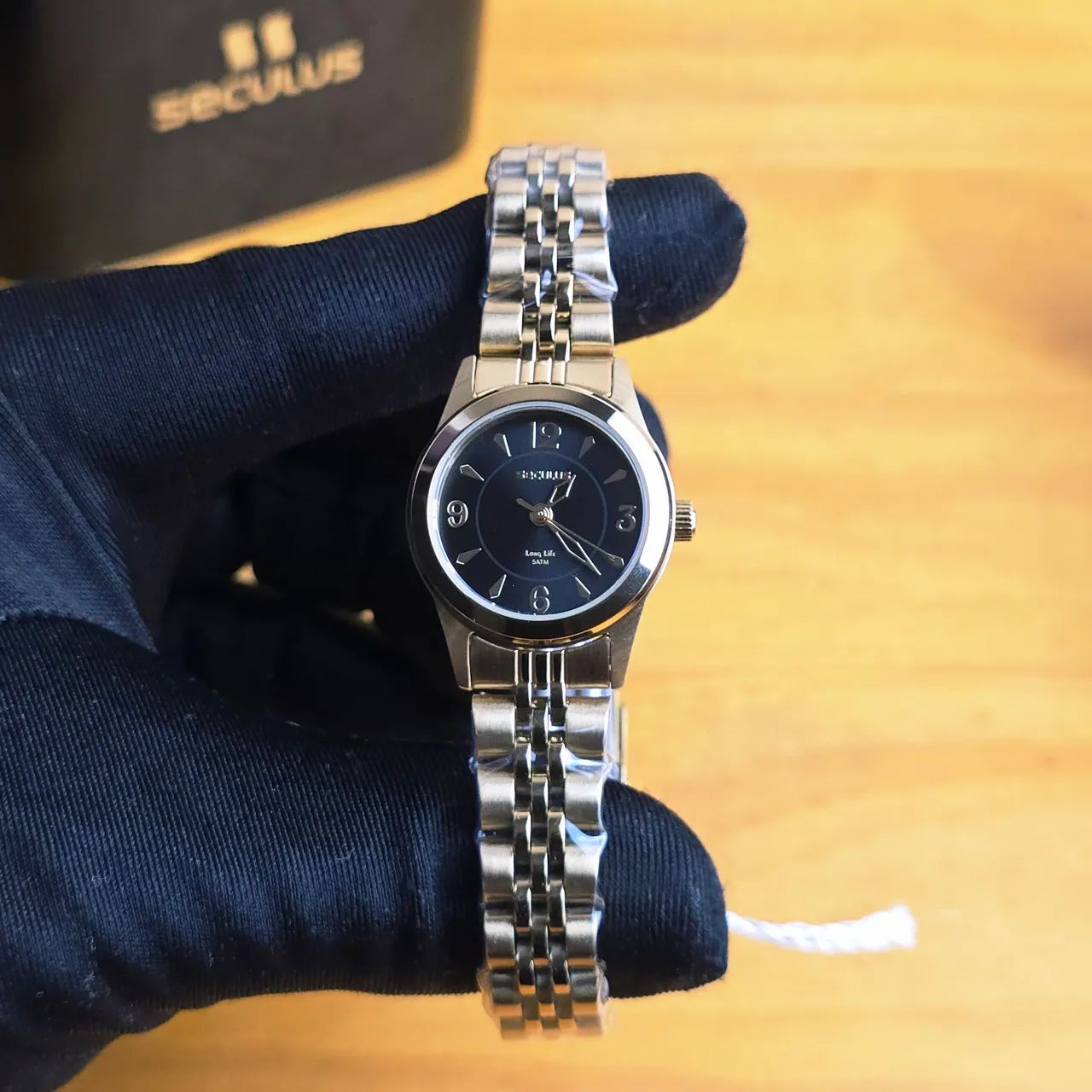 Relógio Seculus dourado feminino 25mm  - Foto 2