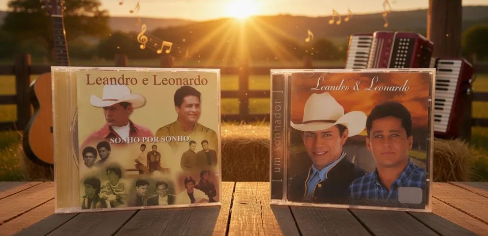 Leandro e Leonardo (Leia a a descrição) Kit com 4 Cds