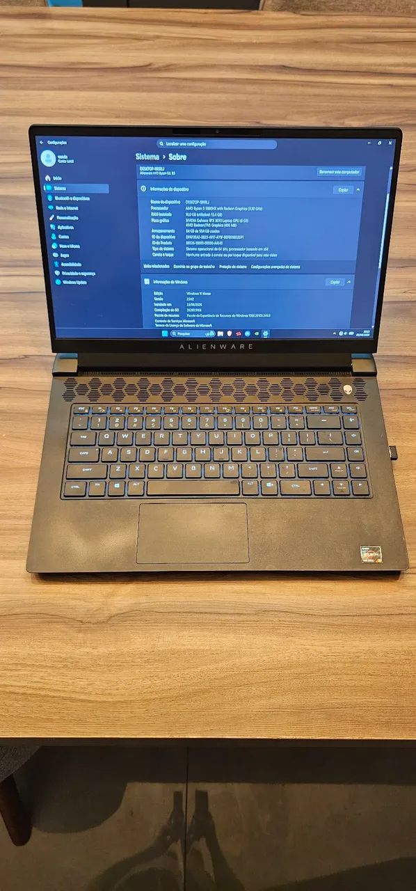 Notebook gamer ALIENWARE M15R9