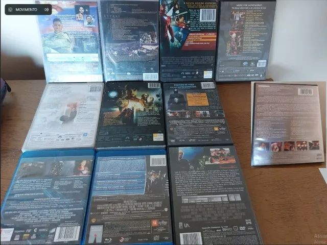KIT COM 11 BLU-RAY / DVD: BATMAN, HOMEM DE FERRO, STAR WARS, TRANSFORMERS, EXTERMINADOR,.. - Foto 2
