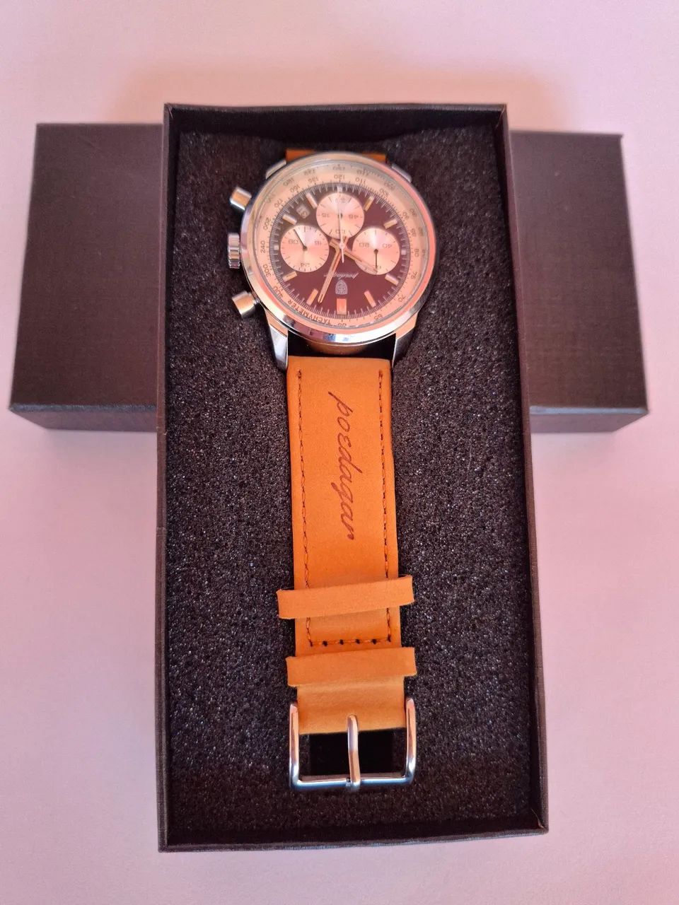 Relógio Poedagar Masculino de Luxo ? Pulseira de Couro - Foto 2