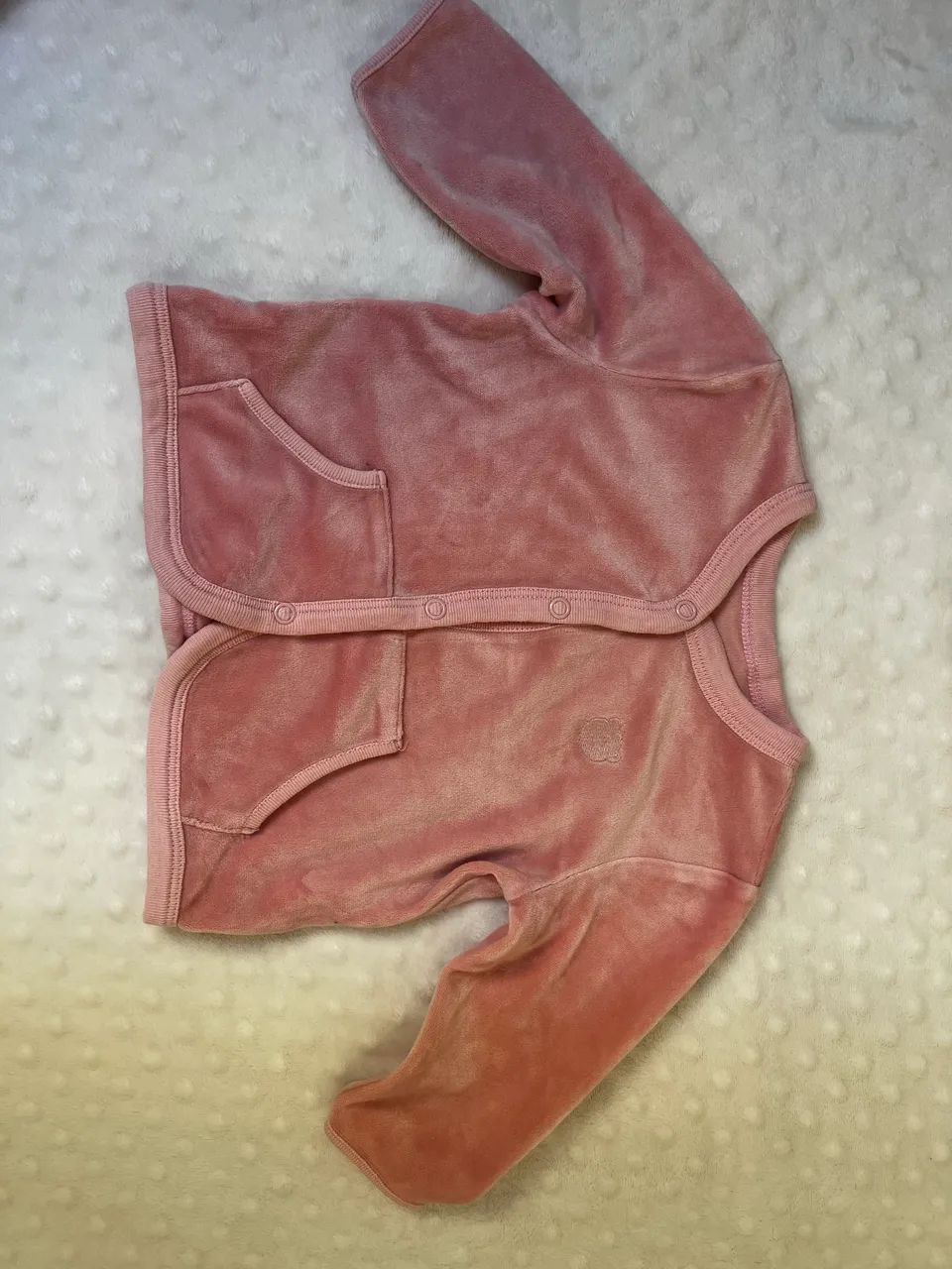 Conjunto infantil de frio rosa camurça  - Foto 4