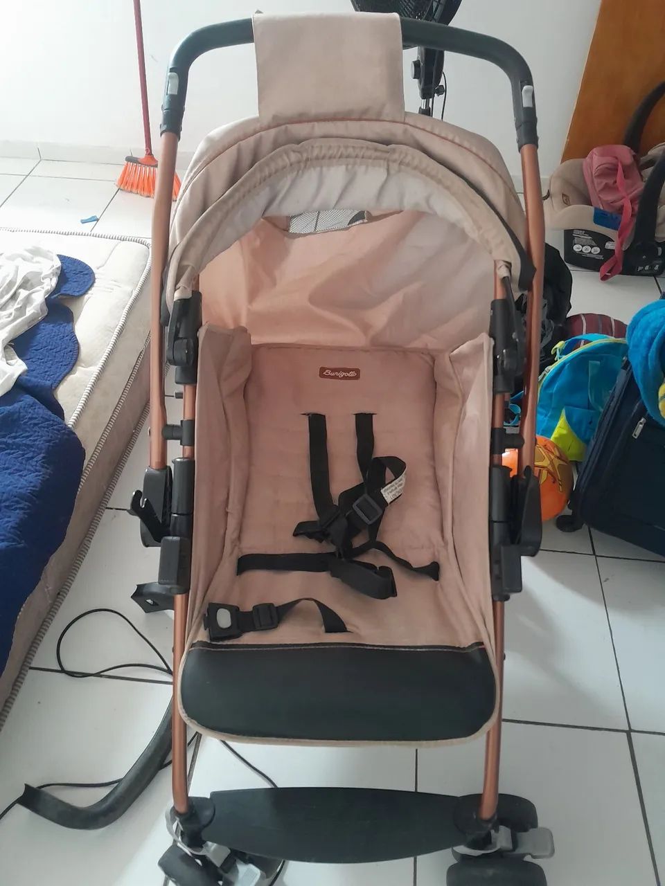 Carrinho e bebê conforto burigotto  - Foto 3