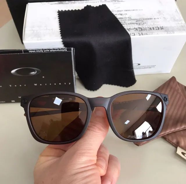 óculos de sol oakley ojector lentes marrom - Foto 2