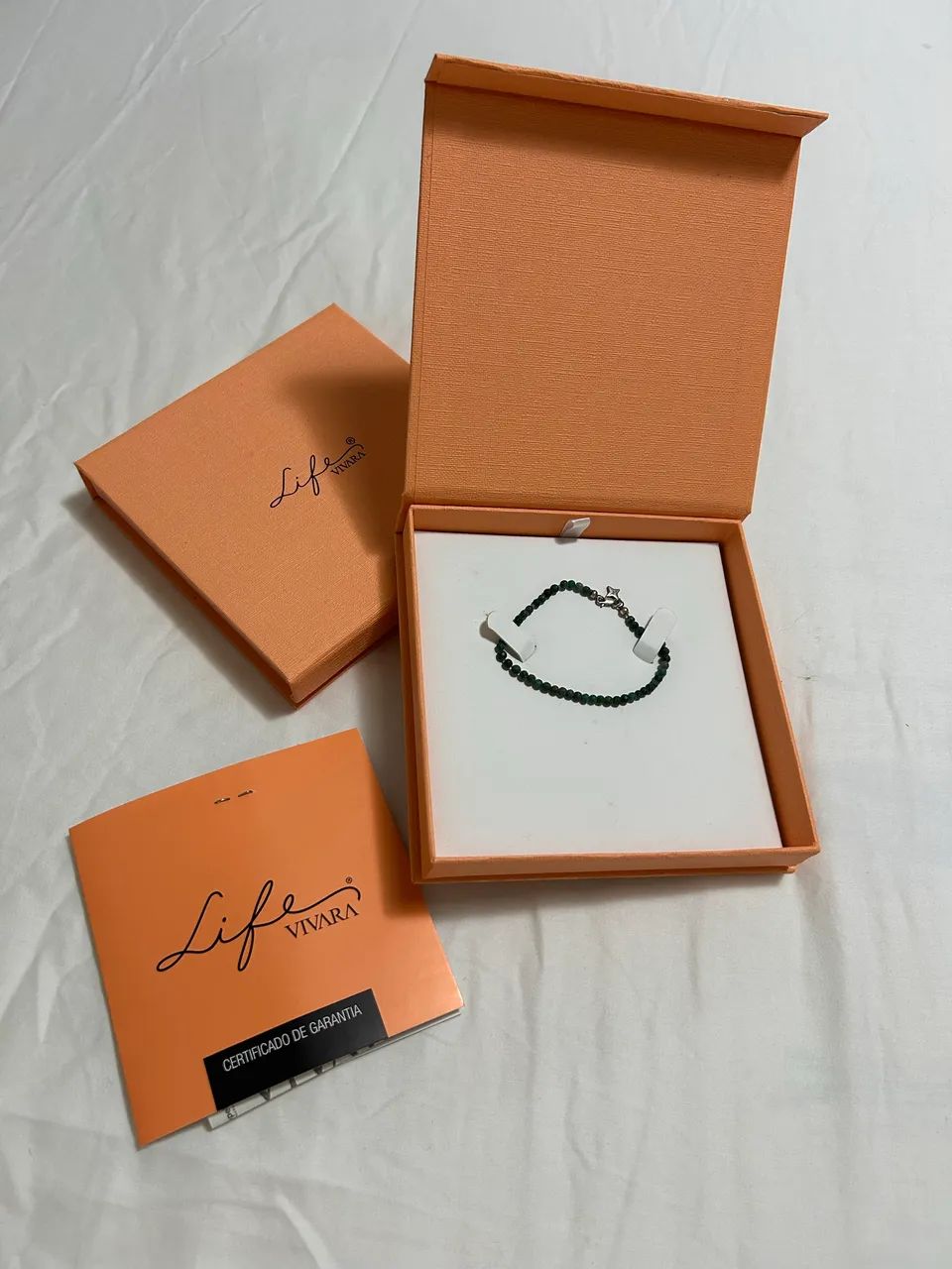 Pulseira Life Vivara Shambala Turmalina Verde e Prata 925 - Foto 2