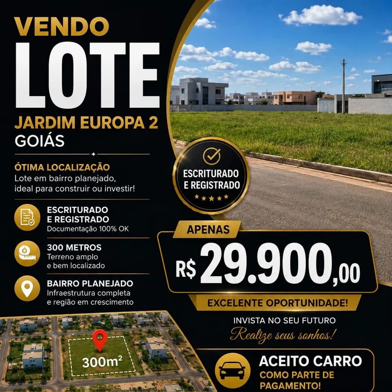 Vendo lote jardim Europa 