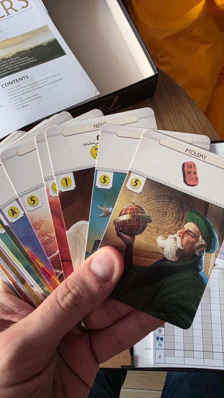 7 Wonders + Armada + Líderes + Cidades + Insert MDF boardgame jogo de tabuleiro - Foto 4