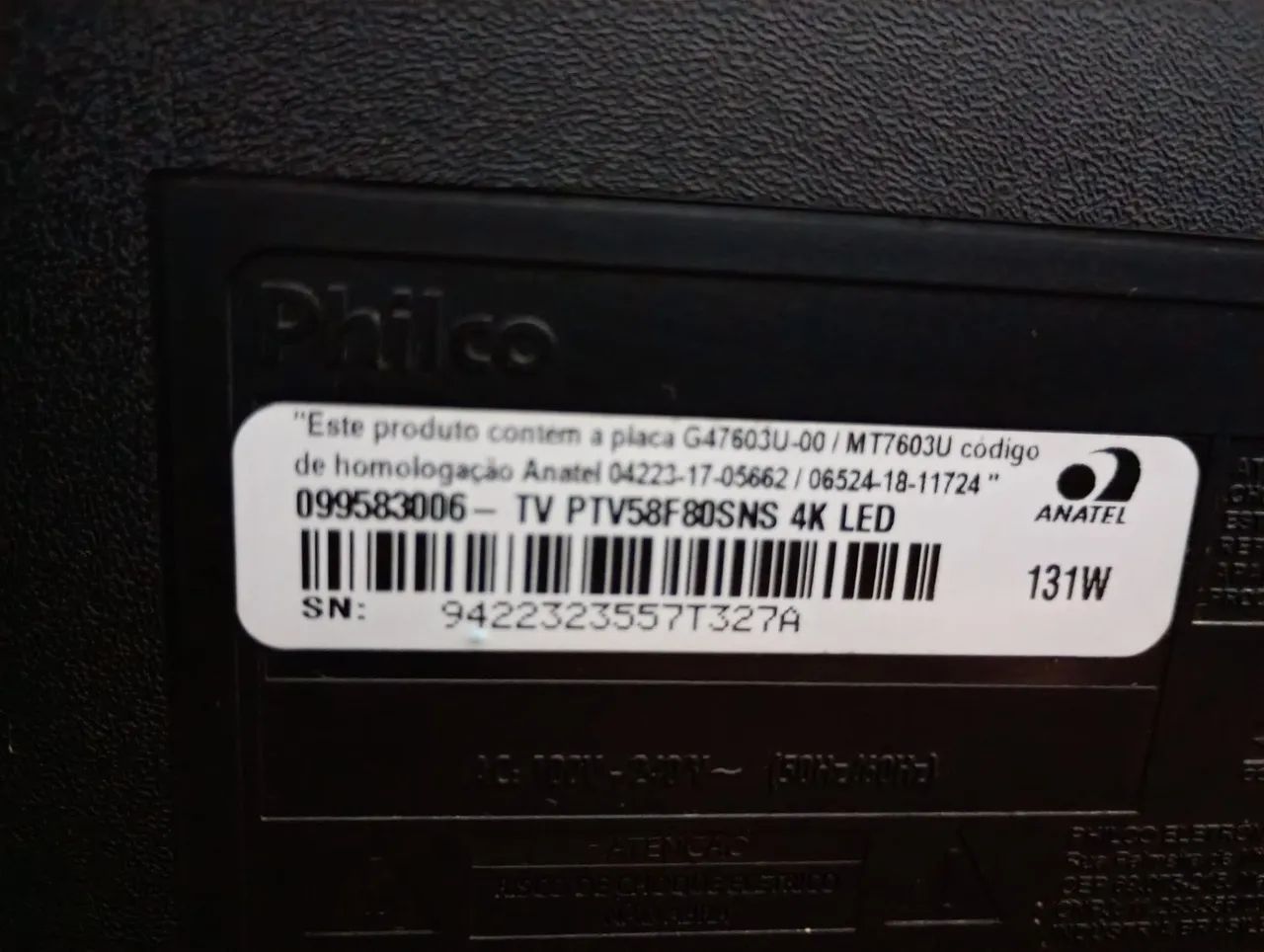 Tv Philco 58 polegadas smart 4k com defeito - Foto 4
