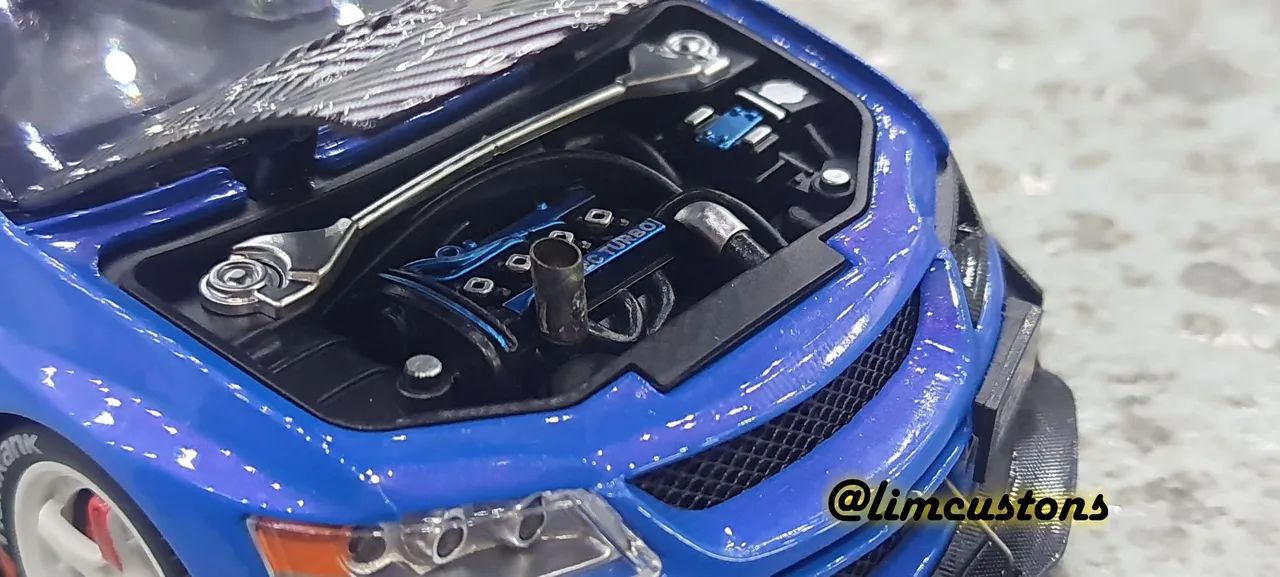 Mitsubishi evo Drift Miniatura 1:24 Alloy Models  - Foto 2
