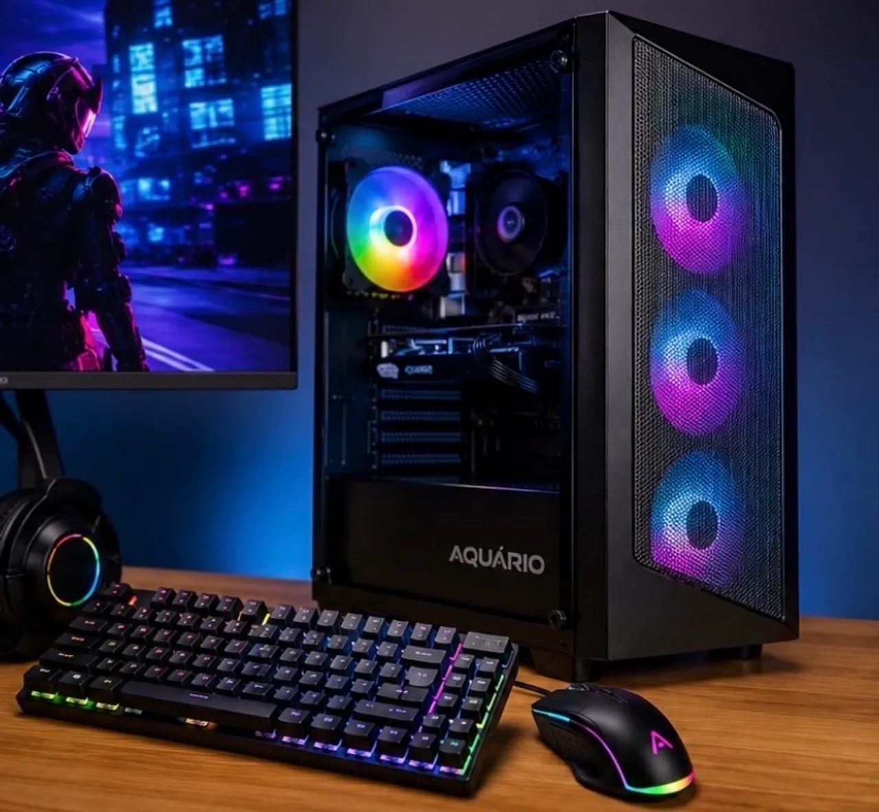 PC GAMER COM RX 550 4GB | XEON E5-2640 | SSD NVMe 240GB