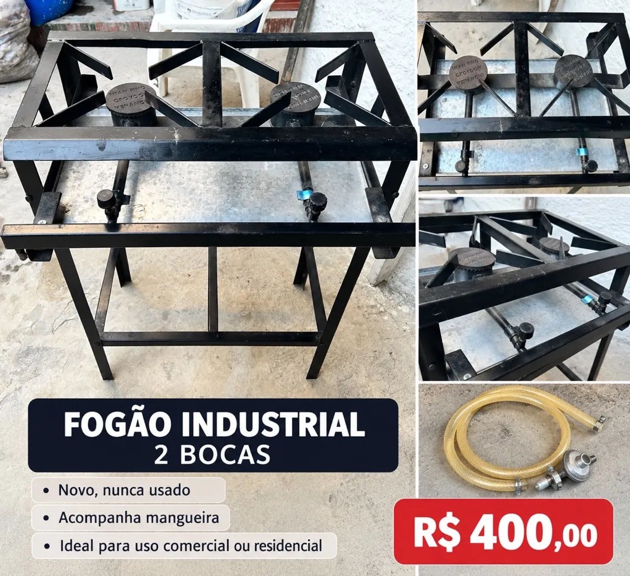 Fogão Industrial 2 bocas  - Foto 2