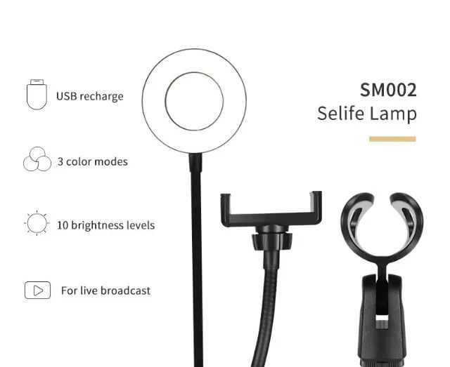 Ring Light Greika com Suporte de Celular e Microfone para fazer Lives ou Video MOD AL-061 - Foto 4