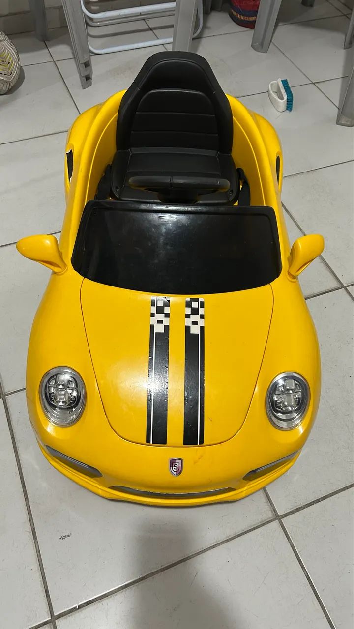 Carro Elétrico Infantil Amarelo - Excelente Estado!