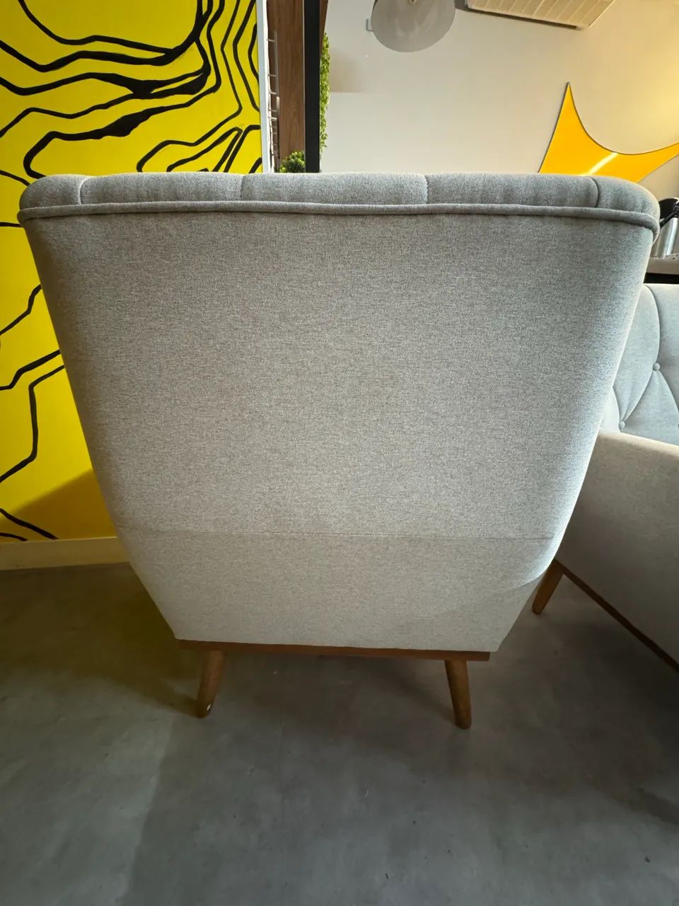 Vendo 2 poltronas decorativa retro cinza - Foto 3