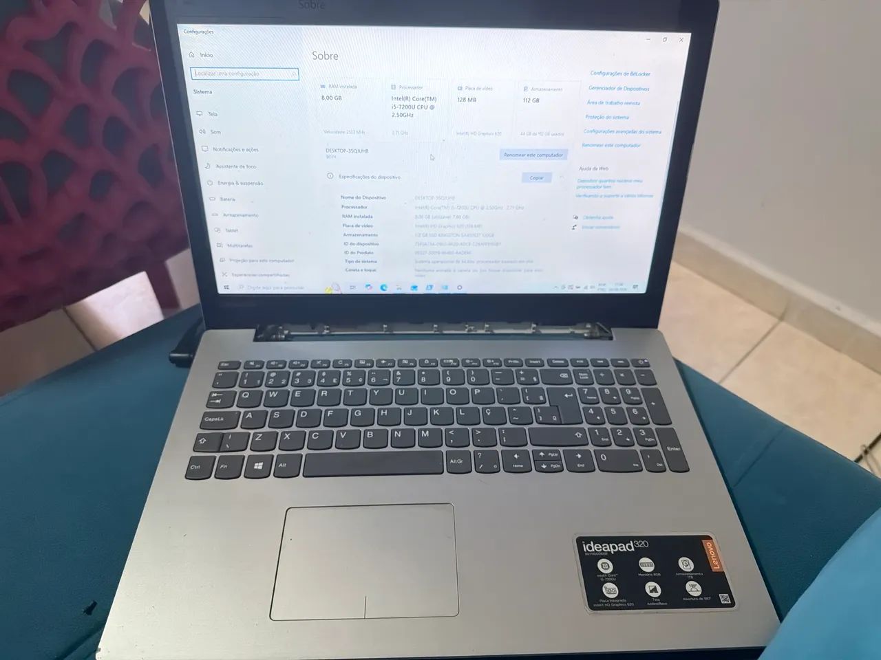 Notebook Lenovo Ideapad 320