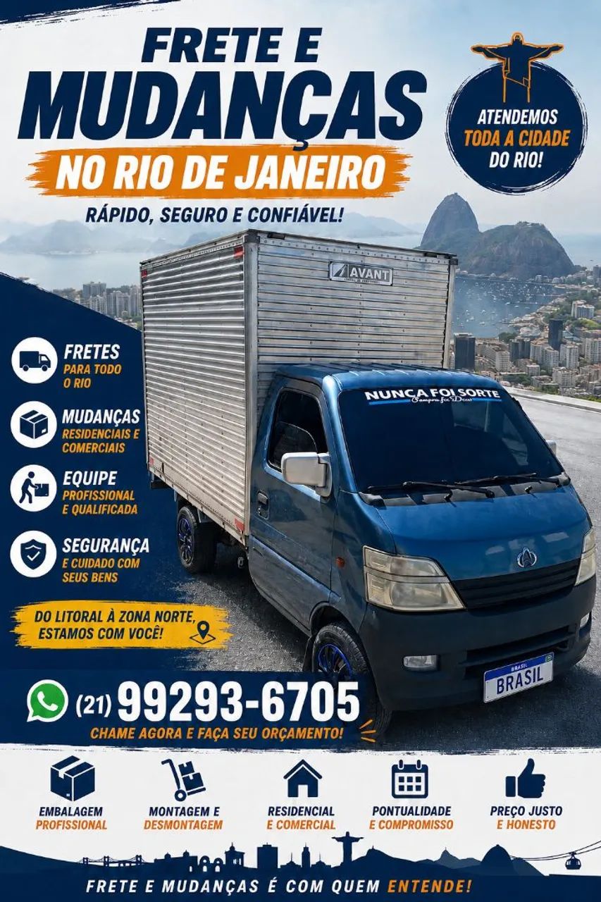 Mudanças e fretes em todo Rio de janeiro 