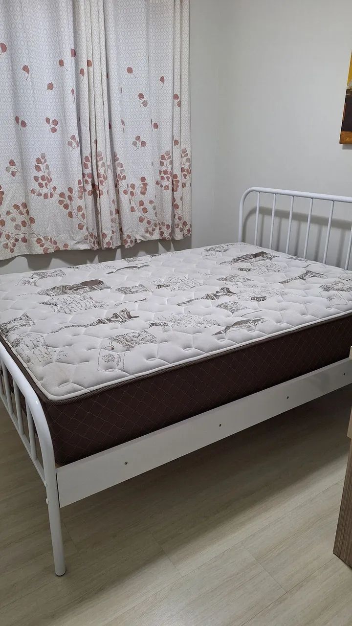 Cama casal ferro + colchão Ecoflex  - Foto 2