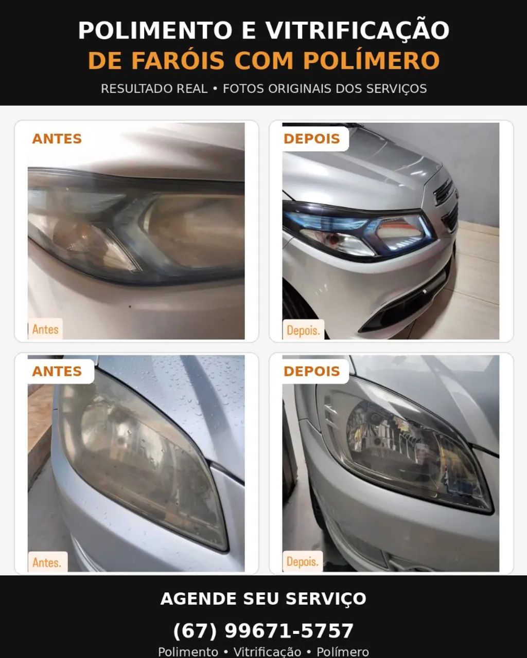 Restauro o brilho do farol do seu carro!