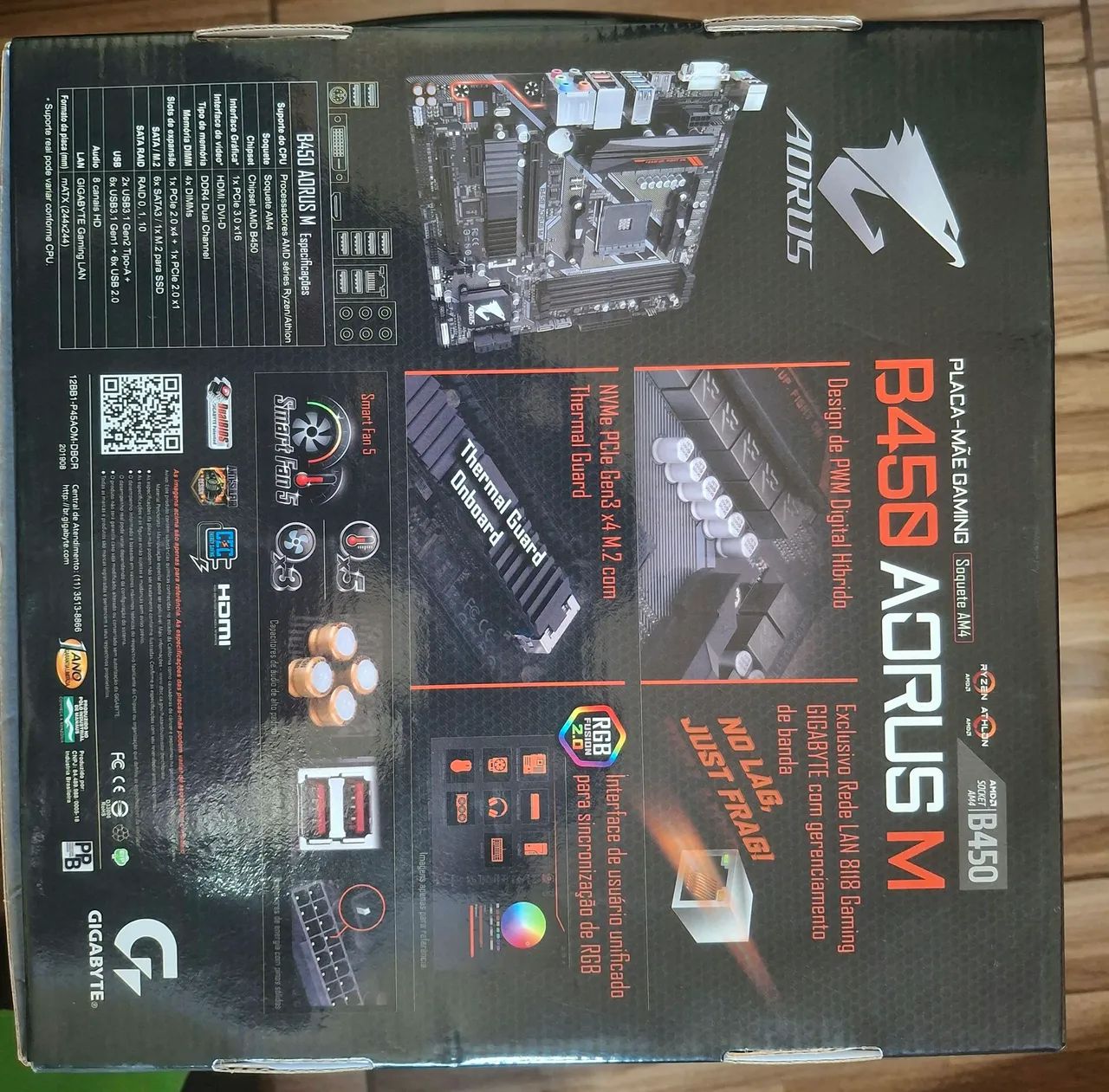 Placa Mãe B450m Aorus Elite - Foto 4