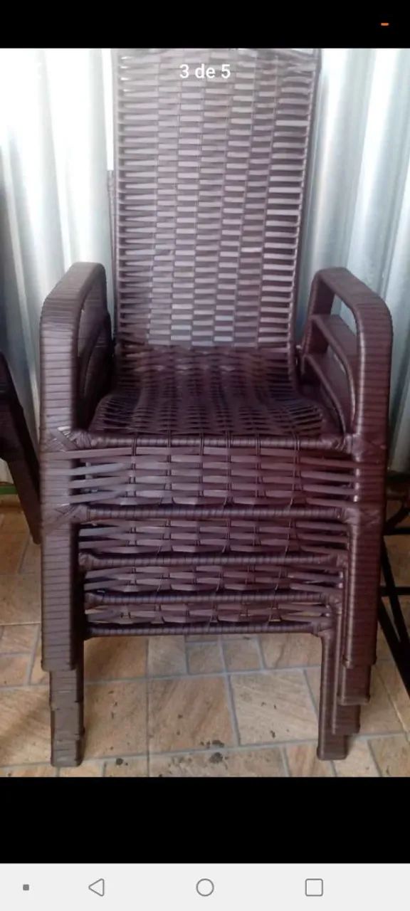 Reformamos cadeira de balanço jogo de terraço banqueta e etc. - Foto 3