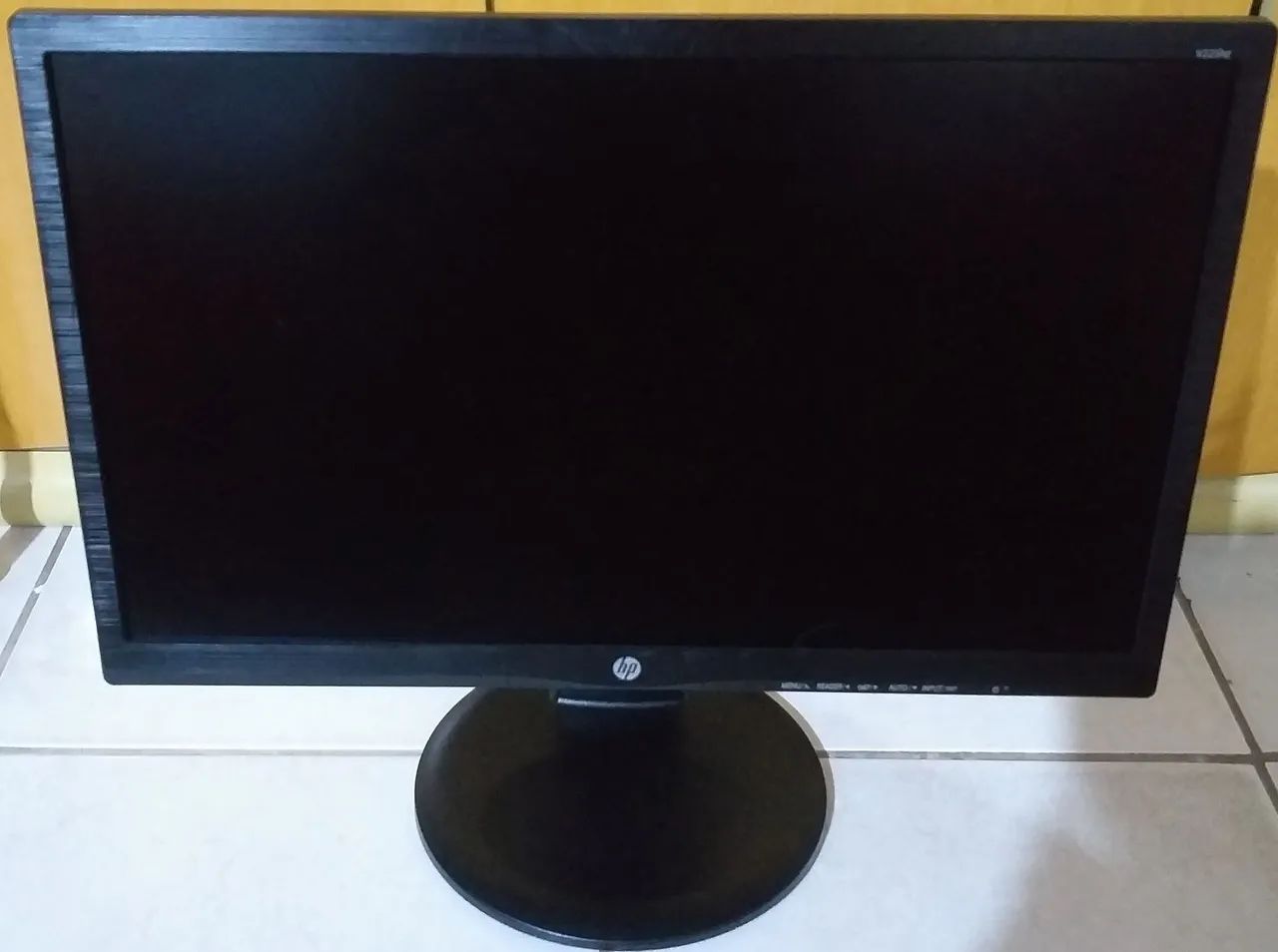 Monitor HP v225Hz 22 Polegadas Com Display Port Base Suporte Giratória Widescreen Zn Sp Ok
