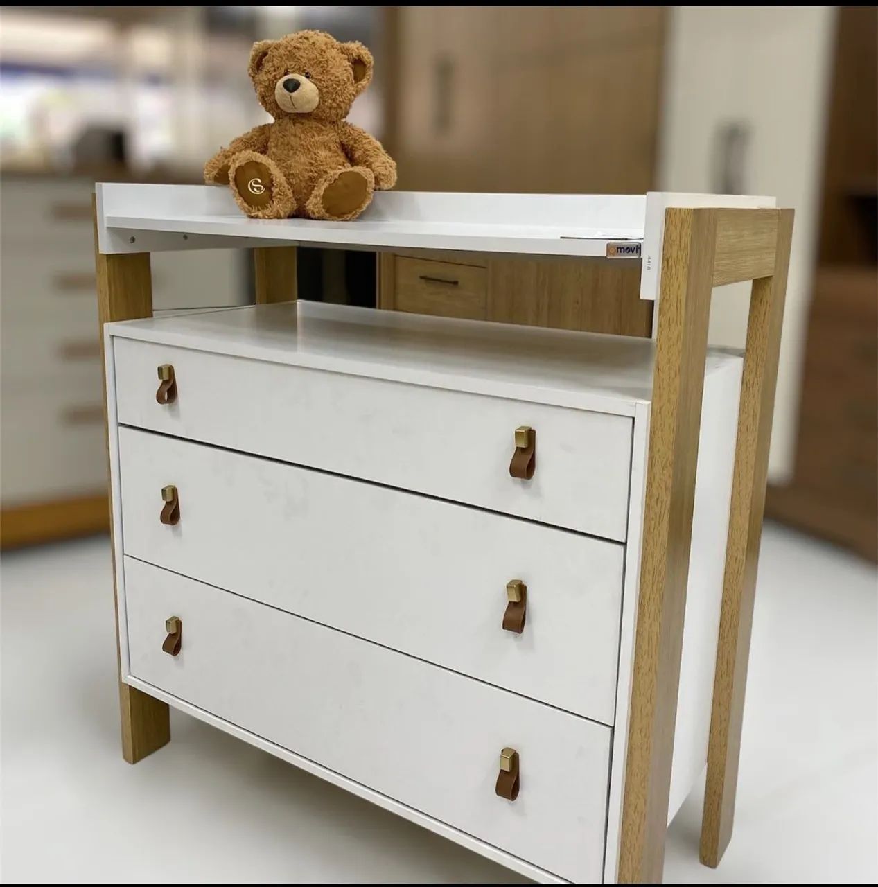 CÔMODA BERÇO E ROUPEIRO INFANTIL  - Foto 3
