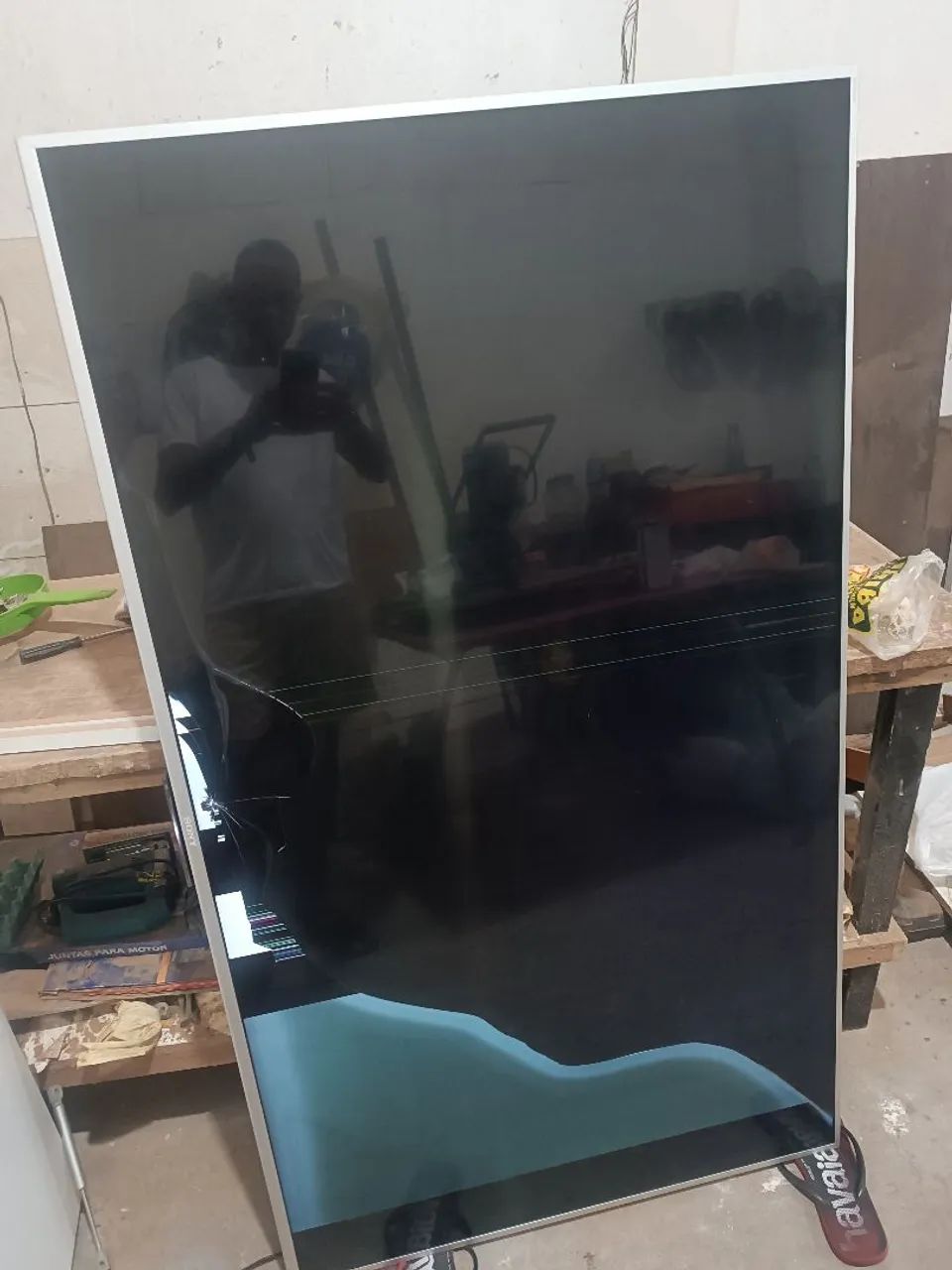 televisão Sony bravia 65 polegadas funciona tudo trincou a tela preço para conversar toda - Foto 4