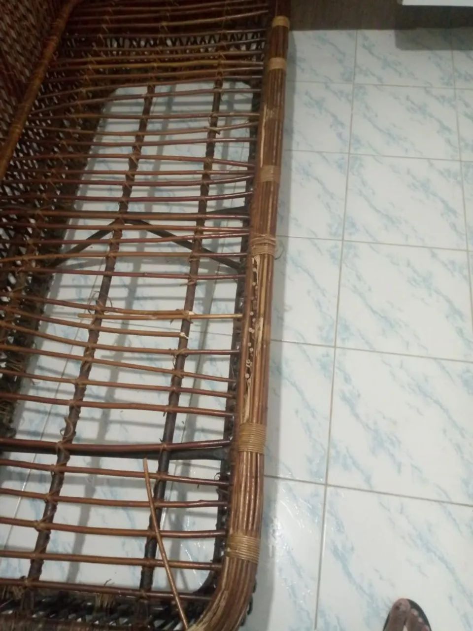 Lindo sofá de Vime artesanal  - Foto 5