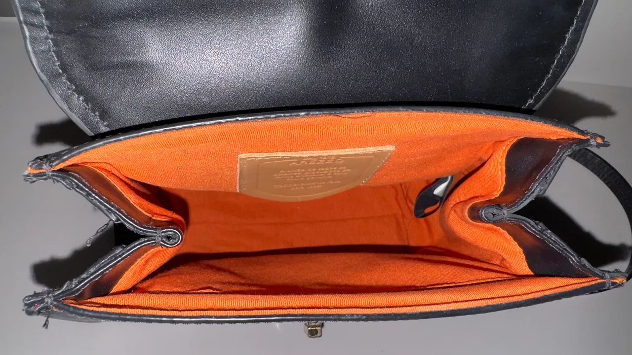 bolsa arezzo preta couro - Foto 4