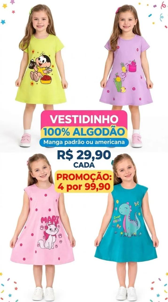 Vestidos infantis