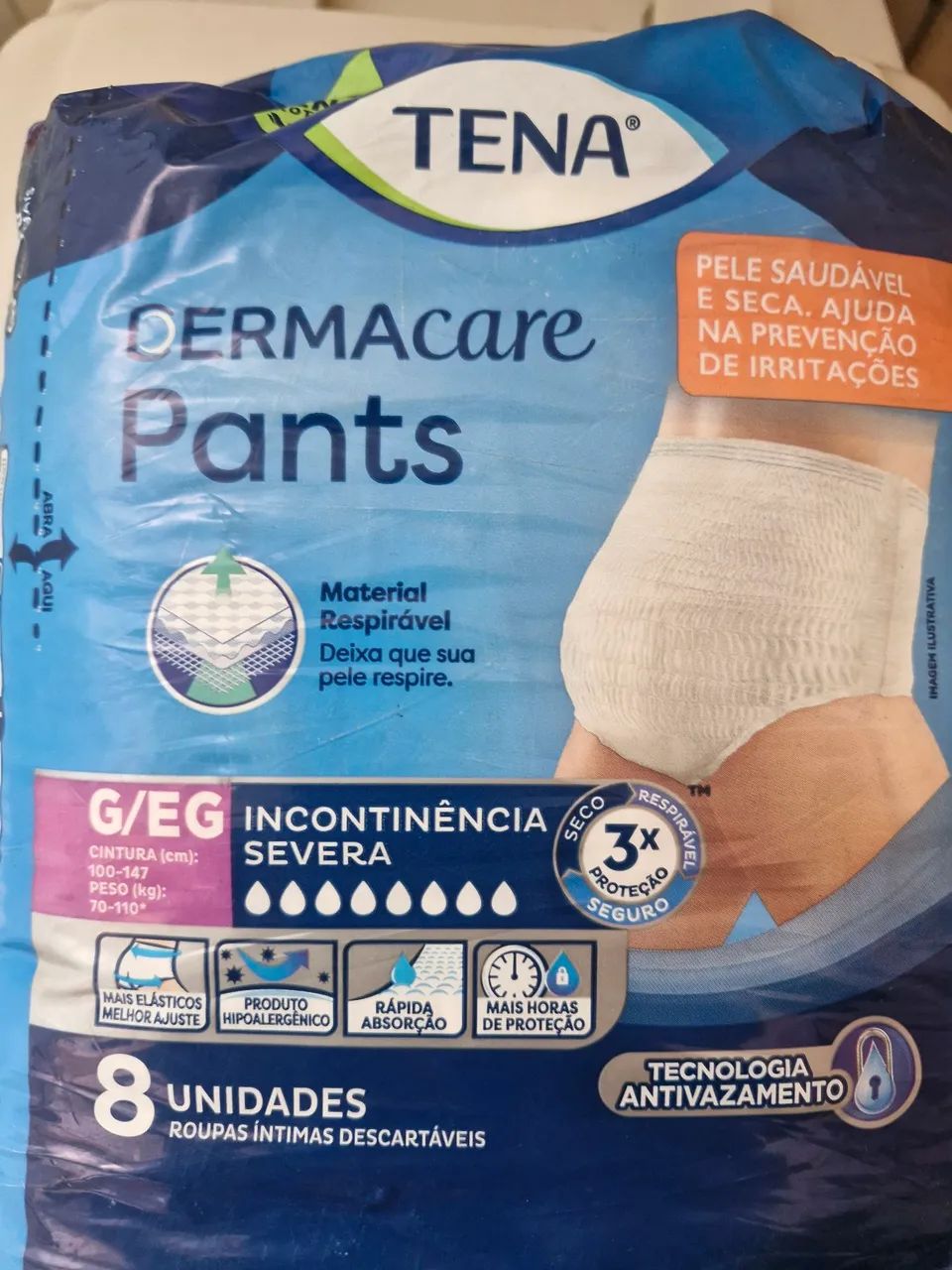 Fralda descartável, roupa íntima