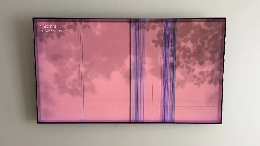 TV Samsung QLED 55" QN55Q7FNAG - Com defeito