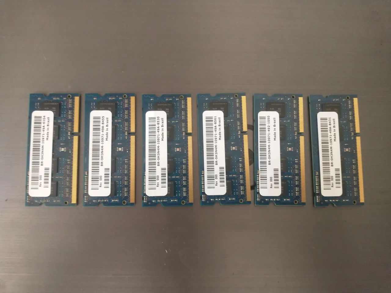 Lote com 6 módulos de Memória DDR3 4GB para notebook - Foto 3