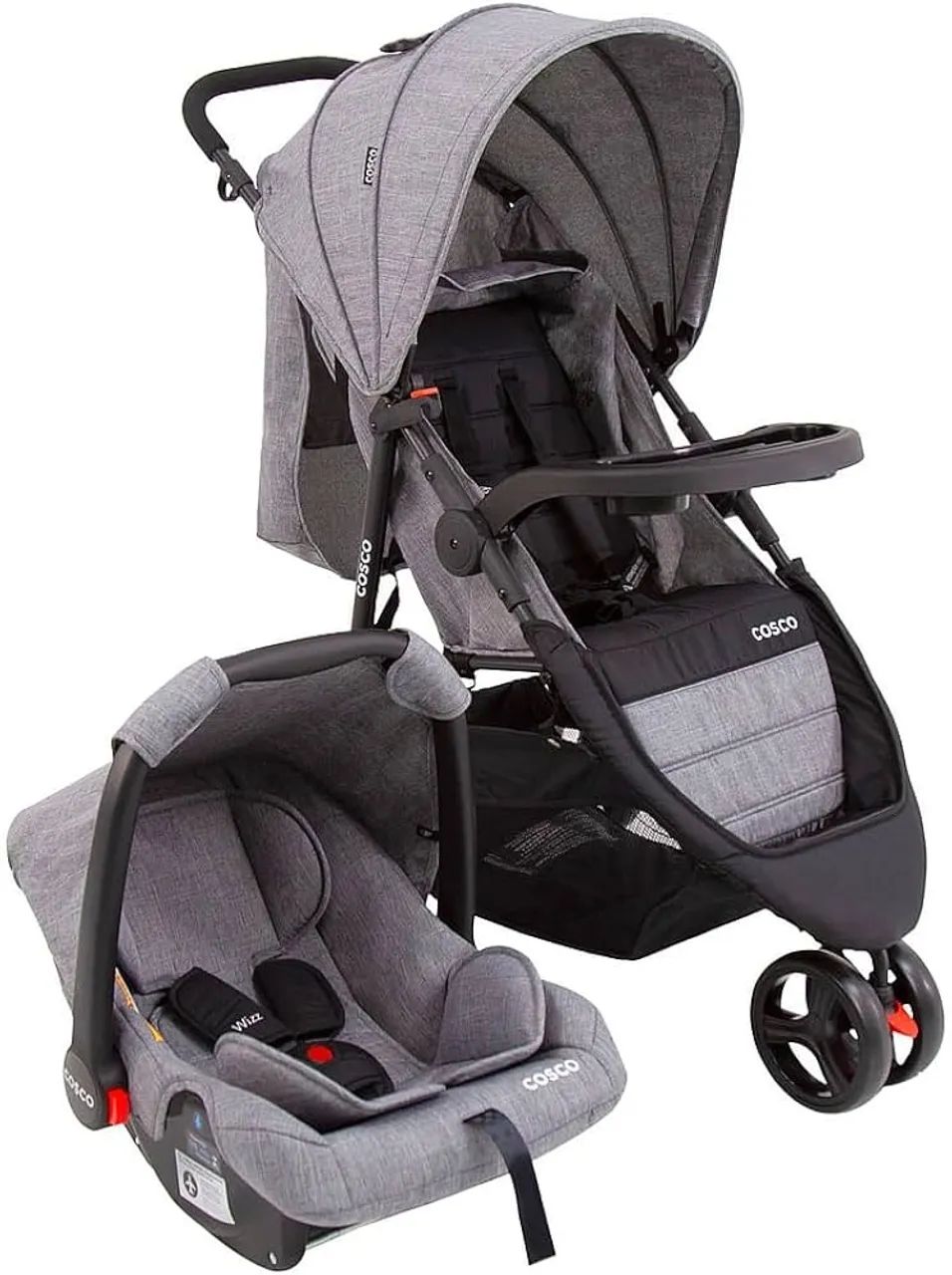 Kit carrinho e bebê conforto Cosco - Foto 3