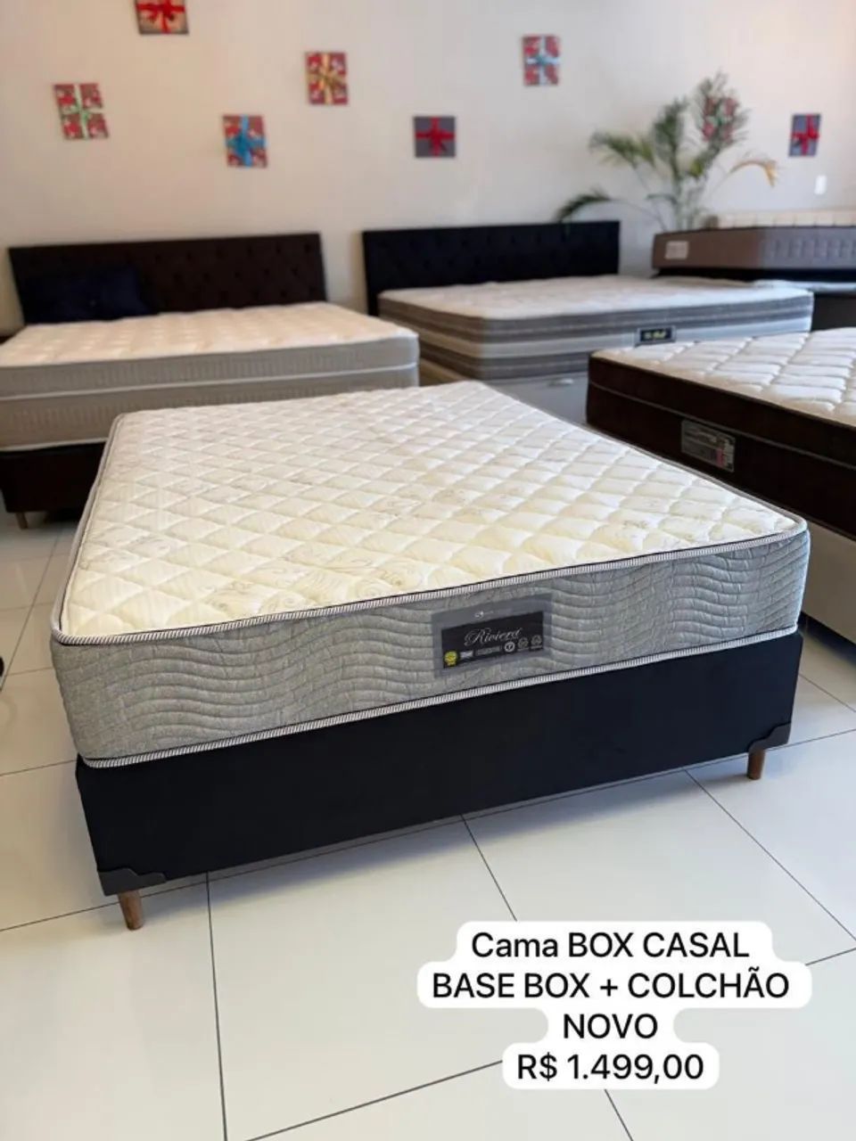 Cama box Casal SANKO NOVA - ENTREGA GRÁTIS! 
