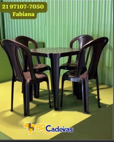 Mesa plastica 4 lugares 