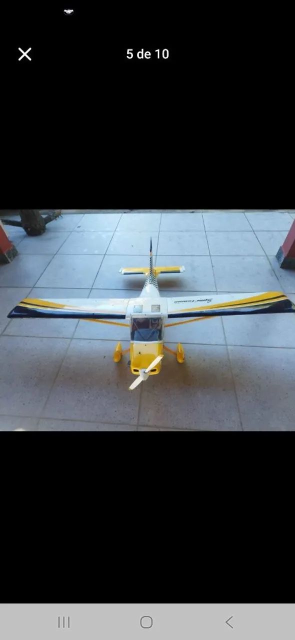 Aeromodelo glasier motor OS 4 TEMPOS