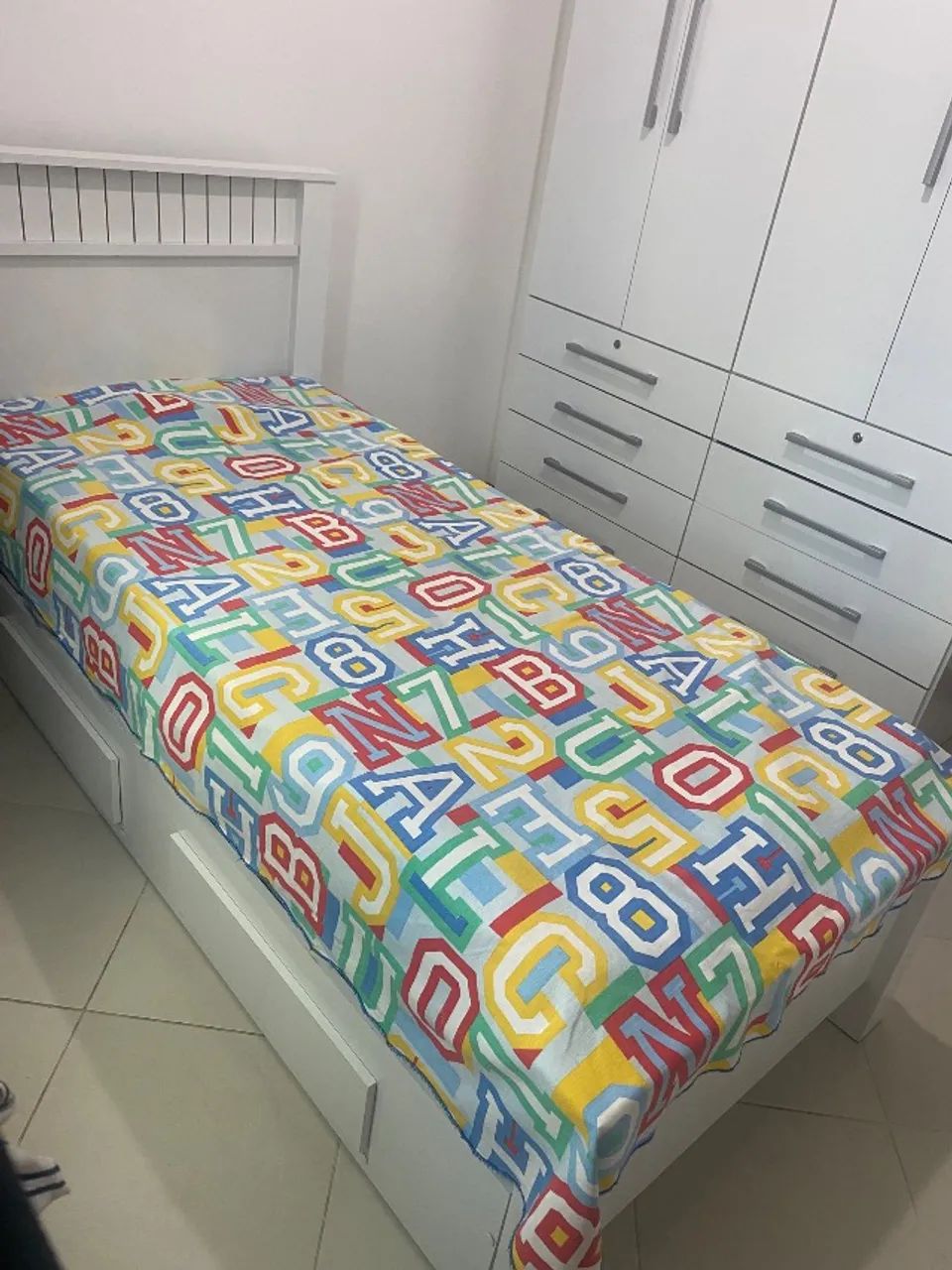 Bicama branca com 2 colchões inclusos  - Foto 4