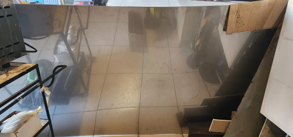 8K BA Mirror-Finish Stainless Steel Sheet - 1.5 mm × 3 m - New with Protective Film