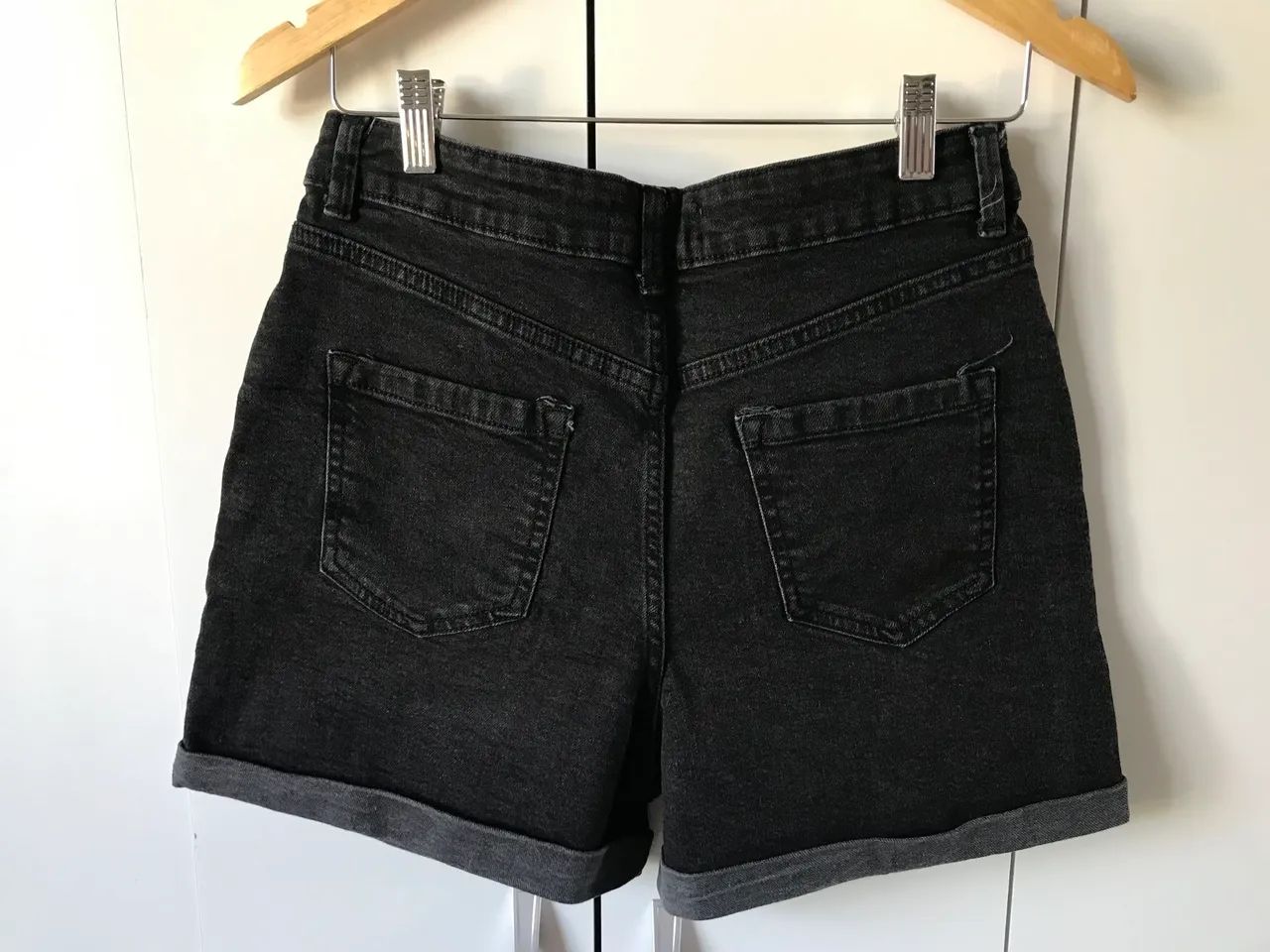 Short jeans preto, primarks, novo - Foto 2