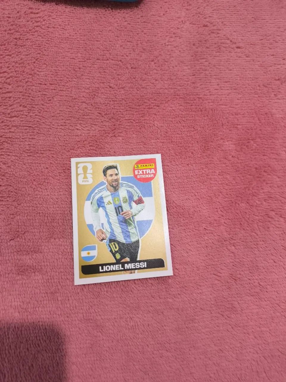 Messi ouro figurinha