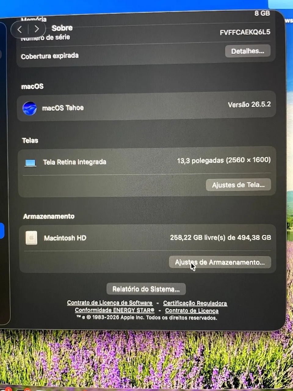 MacBook Air M1 - 16GB RAM e 500GB Armazenamento - Excelente estado. - Foto 4