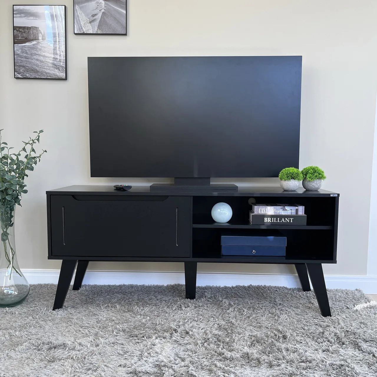 Rack preto Tv até 60 polegadas NOVO promoção 
